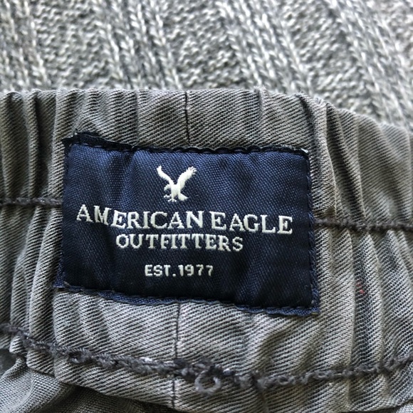 American Eagle Grey/green Distressed Shorts - Picture 3 of 3